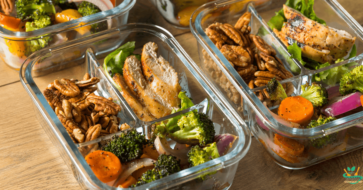 3 Compartment Glass Meal Prep Containers